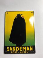 SANDEMAN port-Sherry deurpost emaille porseleinen bord -