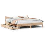 vidaXL Bedframe met lades massief grenenhout 180x200 cm, Huis en Inrichting, Slaapkamer | Bedden, Verzenden, Nieuw