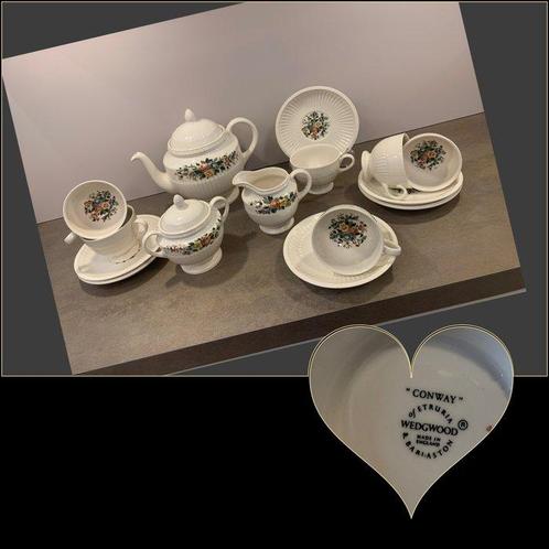 Wedgwood - Service à thé (15) - Faïence - Conway, Antiek en Kunst, Antiek | Meubels | Tafels