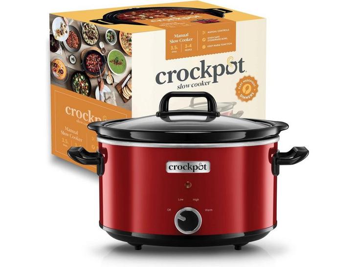 CrockPot SCV400RD - Slowcooker - 3 programmas - Rood, Zakelijke goederen, Horeca | Keukenapparatuur, Verzenden