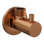 Hoekstopkraan Brauer Copper Edition Koper Geborsteld PVD, Doe-het-zelf en Bouw, Ophalen of Verzenden, Nieuw, Chroom, Kraan