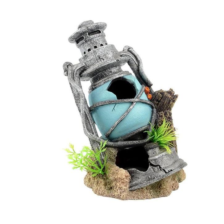 Lantaarn / Aquarium decoratie As-912 (Hardscaping), Dieren en Toebehoren, Vissen | Aquaria en Toebehoren, Gevuld zeewateraquarium