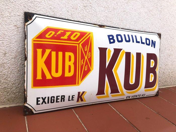 KUB Bouillon Exiger Le K Shop Store - Reclamebord - Zeldzaam, Antiquités & Art, Antiquités | Assiettes décoratives & Carrelages