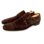 Prada Suede Double Monk UK 10 + Box - Schoenen met hakken -, Nieuw