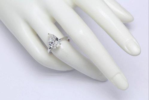 Zonder Minimumprijs - Ring - 18 karaat Witgoud - 3.02ct. tw., Handtassen en Accessoires, Ringen