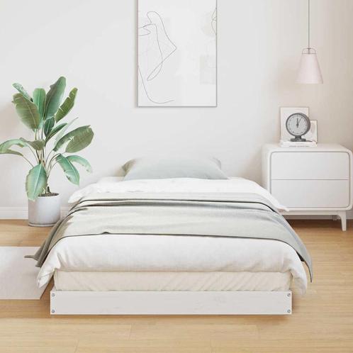 vidaXL Vloerbedframe 100x220 cm Massief Hout Grenen, Huis en Inrichting, Slaapkamer | Bedden, Nieuw, Verzenden
