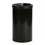 Afvalbak | Metaal (Zwart) | 40L | Wegwerpbekers +, Verzenden, Nieuw in verpakking