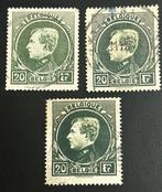 België 1929 - Koning Albert I Grote Montenez 20F : de 3, Postzegels en Munten, Gestempeld