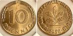 Duitsland 10 Pfennig 1950g auf 5 Pfennig Rohling, Postzegels en Munten, België, Verzenden