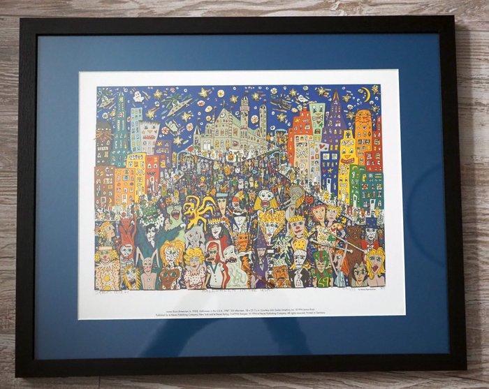 James Rizzi (1950-2011) - Pop Art - HALLOWIN IN THE USA, Antiquités & Art, Antiquités | Autres Antiquités