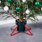 vidaXL Support de sapin de Noël Vert et rouge 46x46x19, Verzenden, Neuf