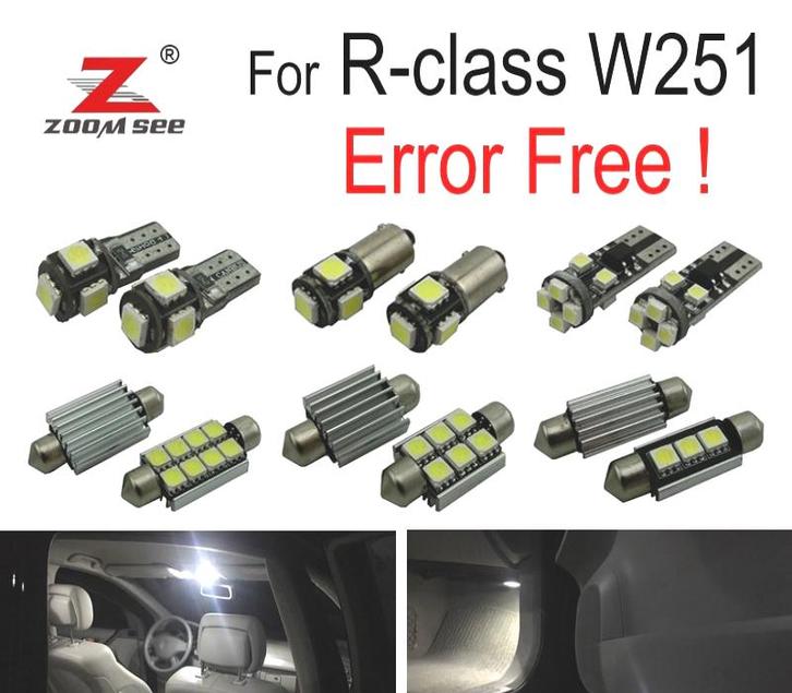 Kit 22 Ampoules Led Intérieur Pour Mercedes Classe R W251 R3, Auto-onderdelen, Verlichting, Verzenden