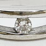 Ring - 18 karaat Geel goud - 0.12ct. tw. Diamant, Handtassen en Accessoires, Ringen, Nieuw