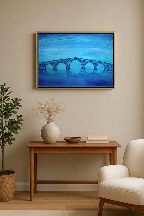 Denis Kuvayev (1971) - Roman Bridge - NO Reserve, Antiek en Kunst, Kunst | Schilderijen | Modern