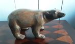 Beeldje - Ijsbeer - 20 cm - Brons, Antiek en Kunst