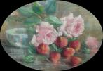 Camille Van Mulders (1868-1949) - Stilleven rozen en, Antiek en Kunst