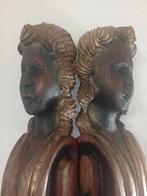 Reliëf, Lesene decorative cariatidi - 77 cm - Hout