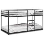 Staal Zwart Stapelbed 90x190 | Tweede Kansje | Bespaar!, 85 tot 100 cm, Verzenden, Nieuw, Hoogslaper of Stapelbed