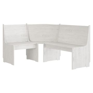 Witte Hoekbank REINE 151cm - Massief Grenen | -40% beschikbaar voor biedingen