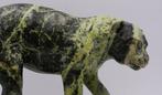 Jonah Runyanga - Beeld, Tijger op Jacht - 26 cm - Serpentijn, Nieuw