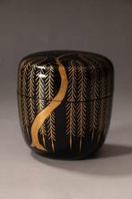 Maki-e lakwerk theekist met treurwilg-motief - Hout, Lak -, Antiek en Kunst