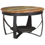 vidaXL Salontafel Ø 68x43 cm massief gerecycled hout, Huis en Inrichting, Verzenden, Nieuw