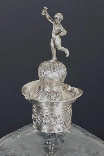 Karaf - Kristal, Zilver - Bacchus