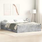 vidaXL Bedframe betongrijs 160x200 cm, Huis en Inrichting, Slaapkamer | Bedden, Verzenden, Nieuw