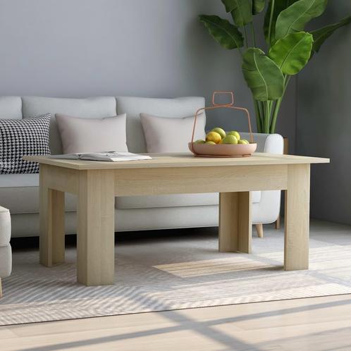 vidaXL Salontafel 100x60x42 cm bewerkt hout sonoma, Maison & Meubles, Tables | Tables de salon, Envoi