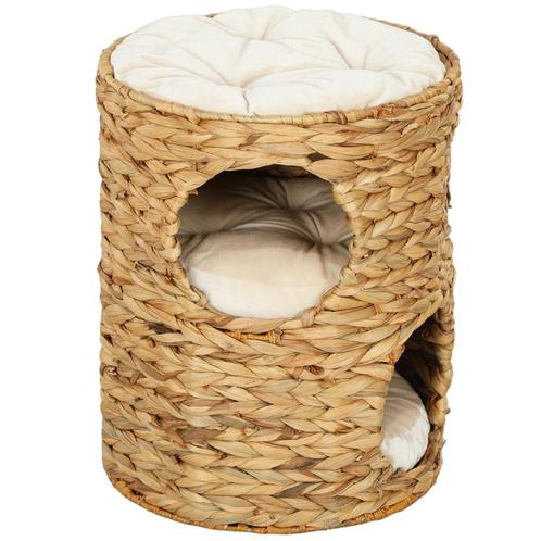 TRUUSK Krabton - 50 cm hoog - Met 2 grotten - Kussen - Water, Dieren en Toebehoren, Katten-accessoires, Verzenden