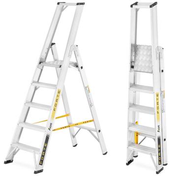 Professionele ALOSS Aluminium Ladder - 5 Treden - Max. 15..., Ophalen of Verzenden