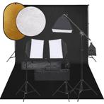 vidaXL Fotostudioset met verlichtingsset, achtergrond en, Audio, Tv en Foto, Fotografie | Fotostudio en Toebehoren, Verzenden