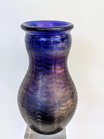 Loetz - Vaas - Glas - kobaltblauw iriserend, Antiek en Kunst, Antiek | Glaswerk en Kristal