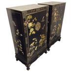 Kast - hard hout - China - Paar Chinese lakken kasten., Antiek en Kunst