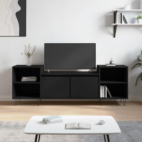 vidaXL Meuble TV Noir 160x35x55 cm Bois dingÃ©nierie, Huis en Inrichting, Kasten |Televisiemeubels, Verzenden