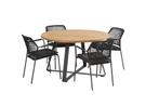 Taste by 4 Seasons Barista tuinset antraciet met Basso teak, Tuin en Terras, Nieuw
