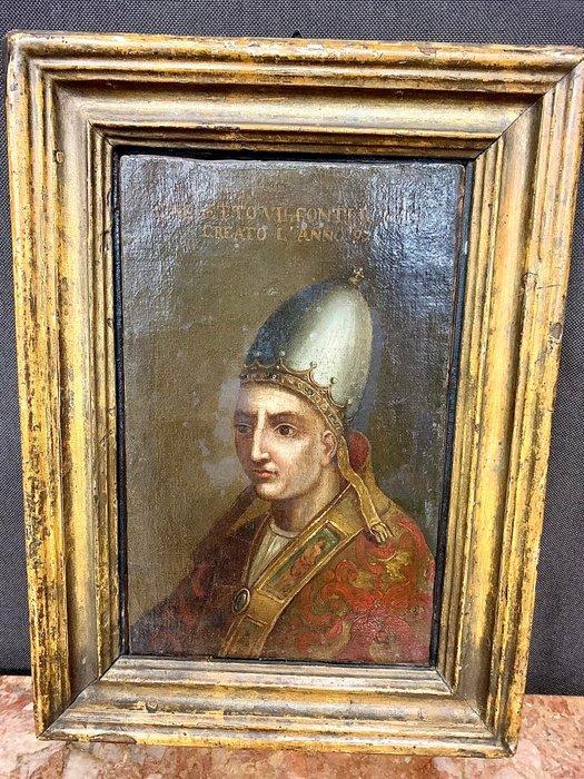 Italiaanse school (XVIII) - Benedetto VII e Alessandro IV, Antiek en Kunst, Kunst | Schilderijen | Klassiek