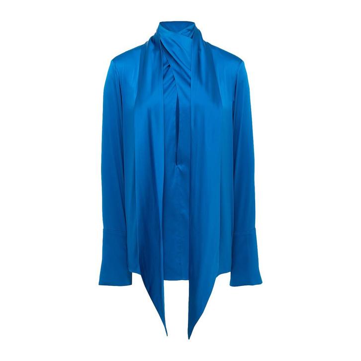 Daname • blauwe zijden blouse • 38, Kleding | Dames, Blouses en Tunieken, Blauw, Nieuw, Maat 38/40 (M), Verzenden