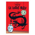 Kuifje Le Lotus Blue Poster 40 x 60 cm, Collections, Personnages de BD, Ophalen of Verzenden