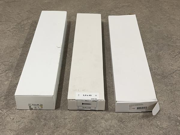 Veiling - SWG spaanplaatschroeven set 3-delig, Doe-het-zelf en Bouw, IJzerwaren en Bevestigingsmiddelen