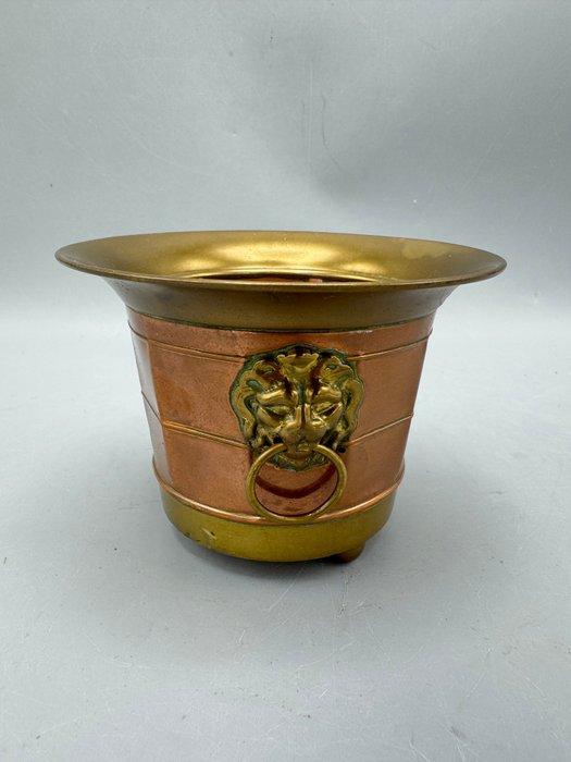 Bloempot - Koper - Unieke koperen bloempotje, Antiek en Kunst, Curiosa en Brocante