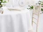 Wit Tafelkleed Rond 2,3m, Verzenden, Nieuw