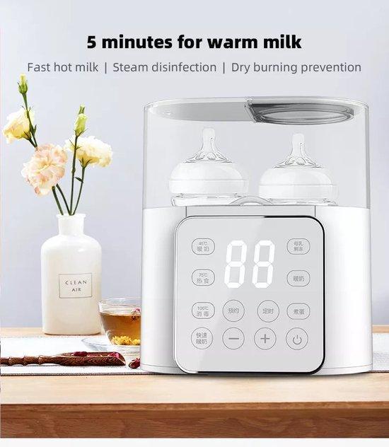 2dekans | Dubbele flessenverwarmer - Multifunctioneel -, Enfants & Bébés, Aliments pour bébé & Accessoires, Enlèvement ou Envoi