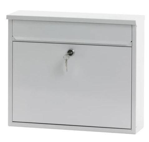 Wandbrievenbus Granadan wit, Tuin en Terras, Brievenbussen, Nieuw, Overige materialen