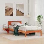 vidaXL Bedframe met nachttafels Wasbruin Massief grenenhout, Huis en Inrichting, Verzenden, Nieuw