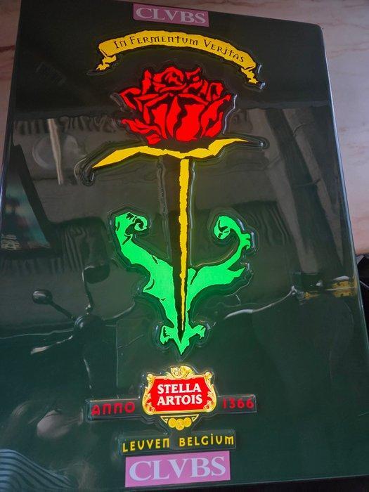 Stella Artois - Stella Artois - Lichtbord - Plastic, Antiek en Kunst, Antiek | Wandborden en Tegels