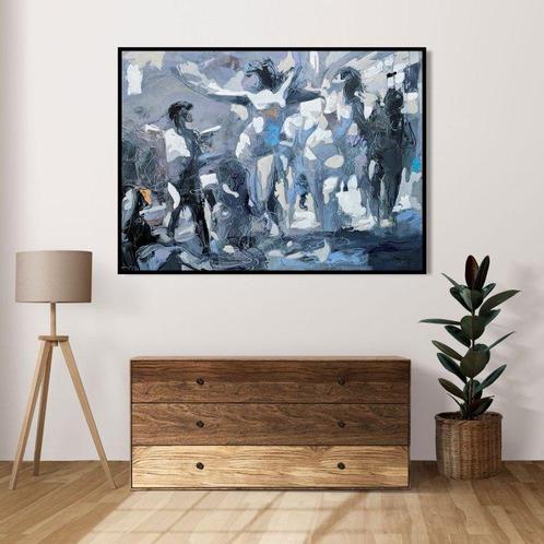 Daniel Bulimar Henciu (1976) - Happy people, Antiek en Kunst, Kunst | Schilderijen | Modern