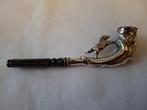 Antiek Hollands zilveren Bruidegom pijpje, ca 1880 - Pipe -
