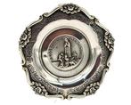 Plateau plat - Argent 835 - Notre-Dame de Fatima, Antiquités & Art, Antiquités | Argent & Or