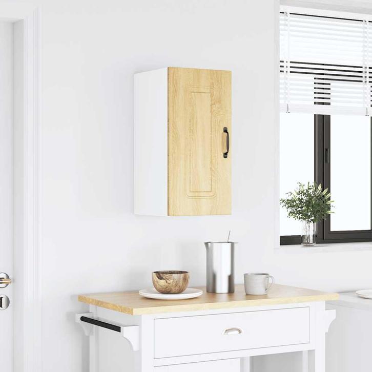 vidaXL Keukenwandkast Kalmar bewerkt hout sonoma, Huis en Inrichting, Kasten | Overige, Nieuw, Verzenden